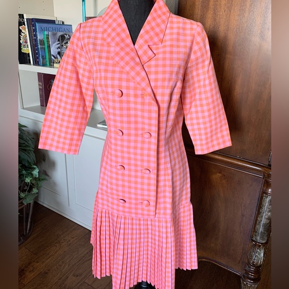 Laura of Dallas Dresses & Skirts - Laura of Dallas Double Breasted Dress Checkered Print